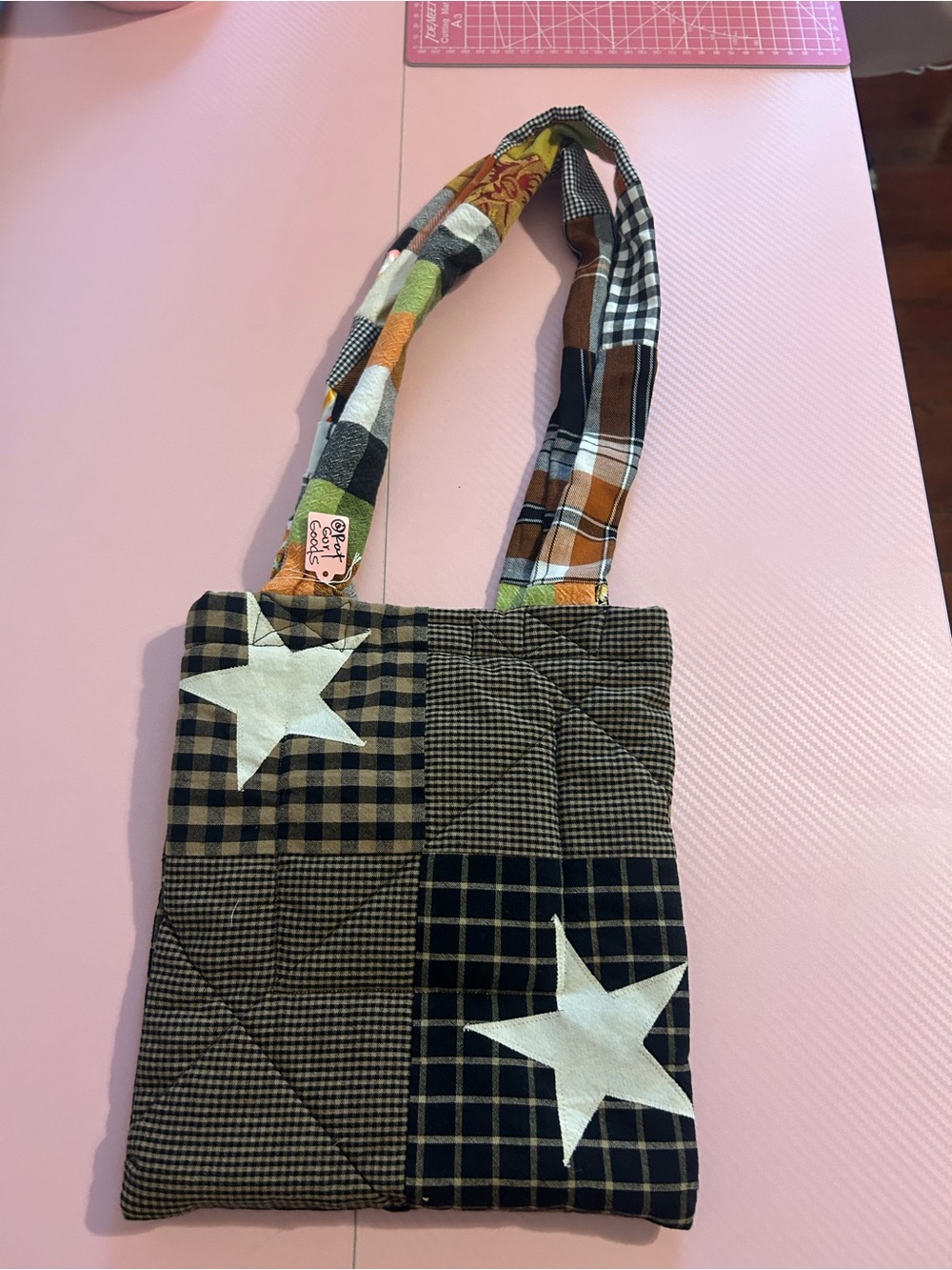 Patchwork Star Halloween Shoulder Bag